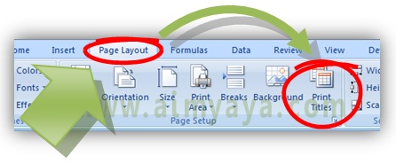 Cara Mencetak Gridlines, Heading Rows dan Columns di Excel